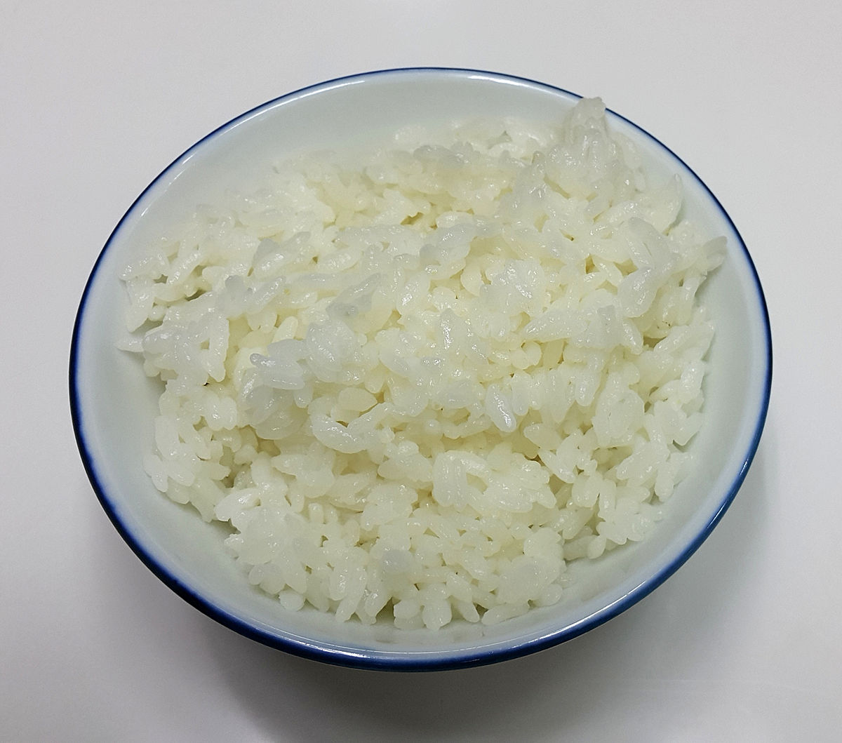 Boiled white rice